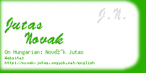 jutas novak business card